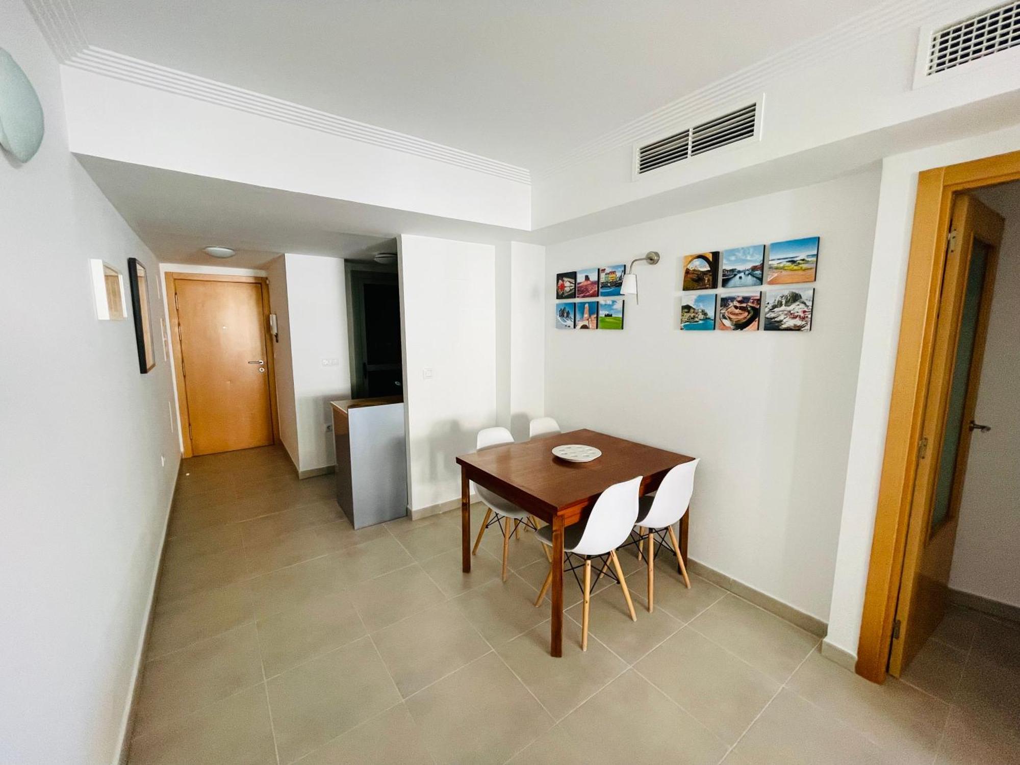 Apartamento En Primera Linea Con Vistas A La Playa Ensenada Del Esparto Del Residencial Vina Del Mar Apartman La Manga del Mar Menor Kültér fotó