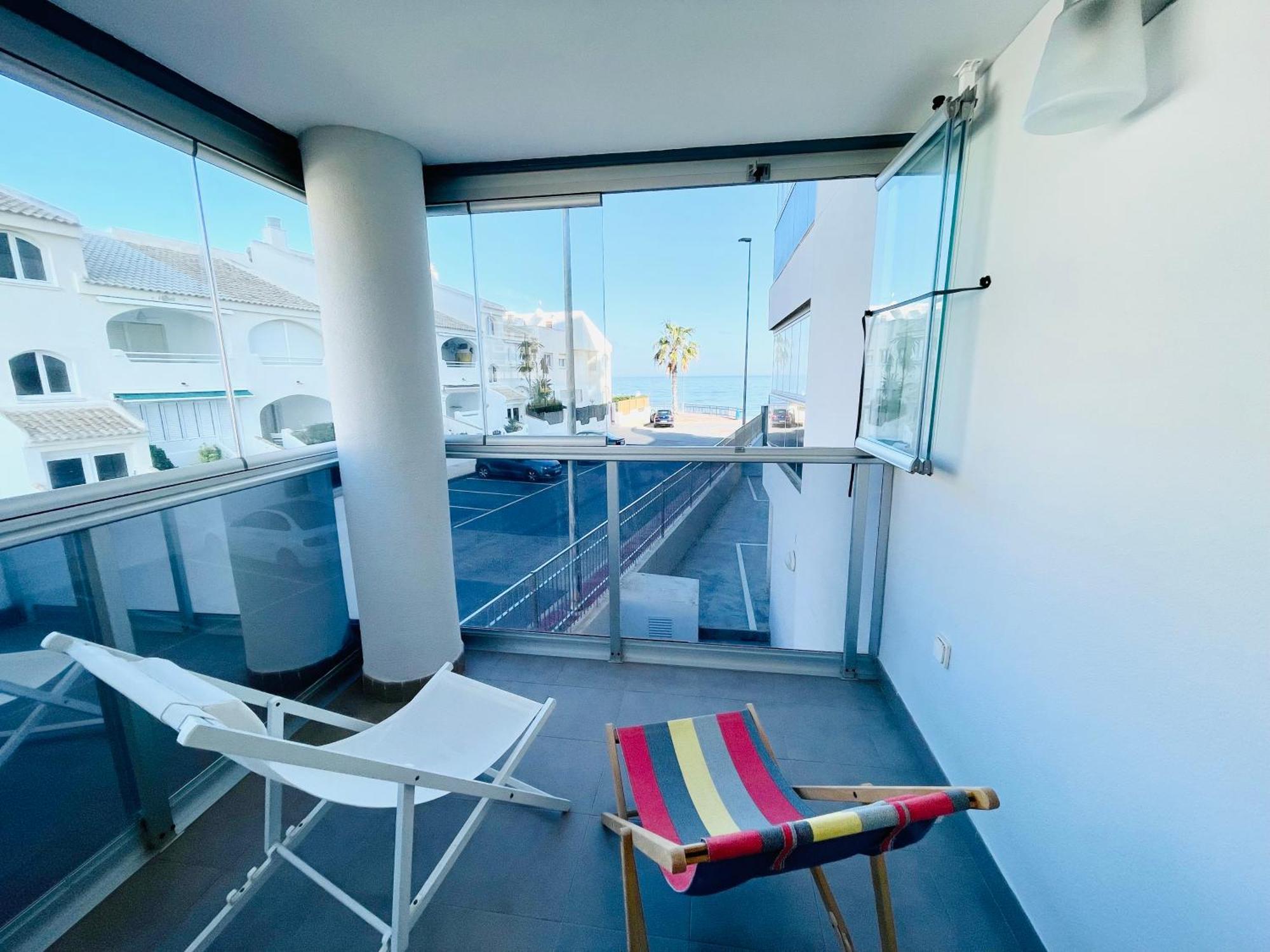 Apartamento En Primera Linea Con Vistas A La Playa Ensenada Del Esparto Del Residencial Vina Del Mar Apartman La Manga del Mar Menor Kültér fotó