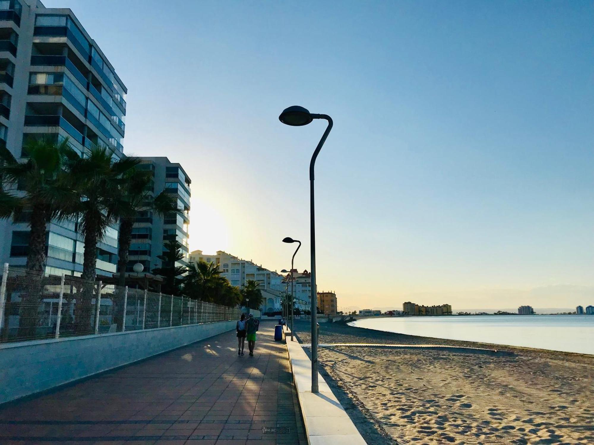 Apartamento En Primera Linea Con Vistas A La Playa Ensenada Del Esparto Del Residencial Vina Del Mar Apartman La Manga del Mar Menor Kültér fotó