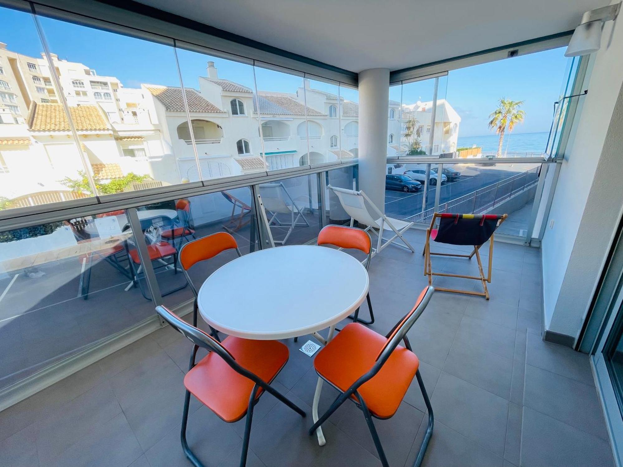 Apartamento En Primera Linea Con Vistas A La Playa Ensenada Del Esparto Del Residencial Vina Del Mar Apartman La Manga del Mar Menor Kültér fotó